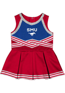 Colosseum SMU Mustangs Baby Red Lollipop Park Sets Cheer Dress