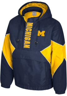 Mens Michigan Wolverines Colosseum Mens Richest Man Heavyweight Jacket - Blue