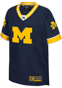 Colosseum Michigan Wolverines Youth Blue Nothing But The Hits Football Jersey