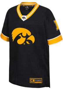 Colosseum Iowa Hawkeyes Youth Black Nothing But The Hits Football Jersey