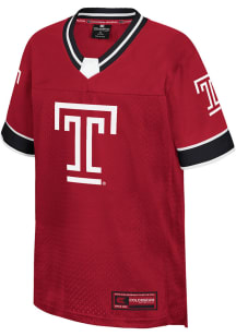 Colosseum Temple Owls Youth Red Nothing But The Hits Football Jersey