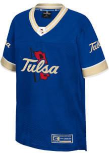 Colosseum Tulsa Golden Hurricane Youth Blue Nothing But The Hits Football Jersey