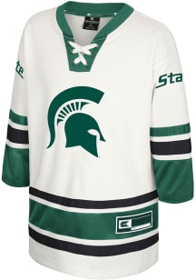 Colosseum Michigan State Spartans Youth Green Puck Proud Hockey Jersey