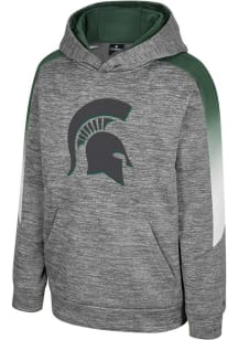 Colosseum Michigan State Spartans Youth Grey The Gang Long Sleeve Hoodie