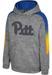 Colosseum Pitt Panthers Youth Grey The Gang Long Sleeve Hoodie