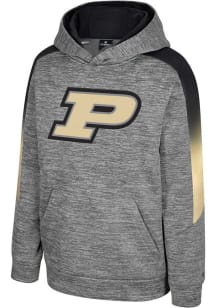Colosseum Purdue Boilermakers Youth Grey The Gang Long Sleeve Hoodie