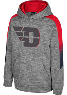 Colosseum Dayton Flyers Youth Grey The Gang Long Sleeve Hoodie