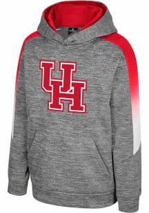 Colosseum Houston Cougars Youth Grey Heather The Gang Long Sleeve Hoodie