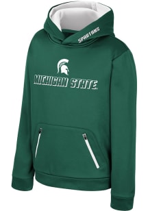 Colosseum Michigan State Spartans Youth Green Fin Long Sleeve Hoodie