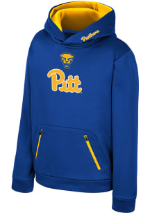 Colosseum Pitt Panthers Youth Blue Fin Long Sleeve Hoodie