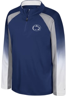 Colosseum Penn State Nittany Lions Youth Navy Blue Ice King Long Sleeve Quarter Zip Shirt
