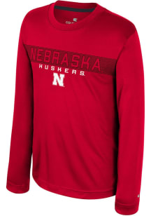 Colosseum Nebraska Cornhuskers Youth Red Lemongrab Long Sleeve T-Shirt