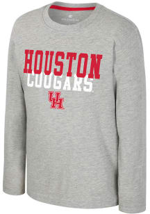 Colosseum Houston Cougars Youth Red Adventure Long Sleeve T-Shirt