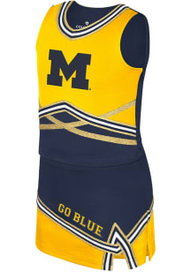 Colosseum Michigan Wolverines Girls Blue Lollipop Park Set Cheer
