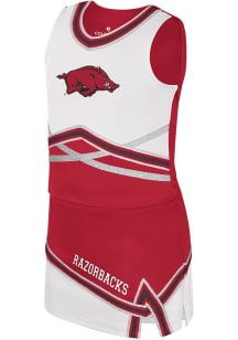 Colosseum Arkansas Razorbacks Girls Cardinal Lollipop Park Set Cheer