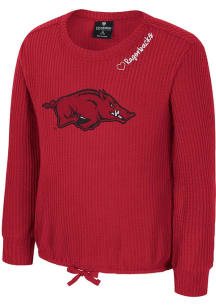 Colosseum Arkansas Razorbacks Girls Cardinal Beautopia Long Sleeve T-shirt
