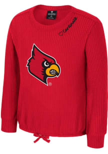 Colosseum Louisville Cardinals Girls Red Beautopia Long Sleeve T-shirt