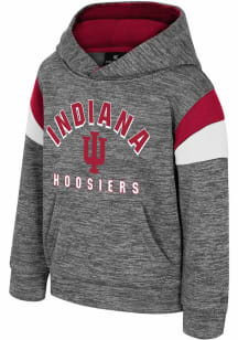 Colosseum Indiana Hoosiers Toddler Grey Wizard City Long Sleeve Hooded Sweatshirt