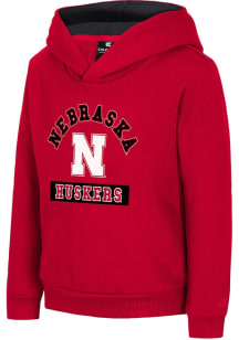 Colosseum Nebraska Cornhuskers Toddler Red Land Of Long Sleeve Hooded Sweatshirt