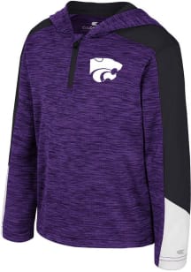 Colosseum K-State Wildcats Toddler Purple Up-Ton Long Sleeve Qtr Zip