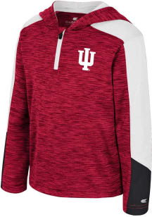 Colosseum Indiana Hoosiers Toddler Cardinal Up-Ton Long Sleeve Qtr Zip