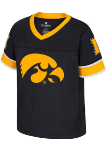 Colosseum Iowa Hawkeyes Toddler Black Nothing But The Hits Football Jersey