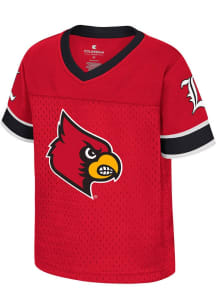Colosseum Louisville Cardinals Toddler Red Nothing But The Hits Football Jersey