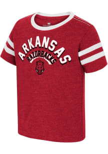 Colosseum Arkansas Razorbacks Toddler Cardinal Shermy Short Sleeve T-Shirt