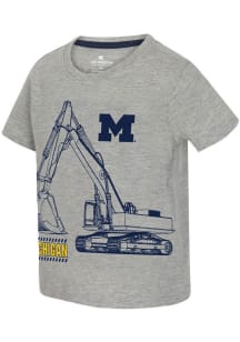 Colosseum Michigan Wolverines Toddler Blue Excavator Short Sleeve T-Shirt