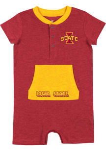 Colosseum Iowa State Cyclones Baby Cardinal Wheeler Romper Short Sleeve One Piece