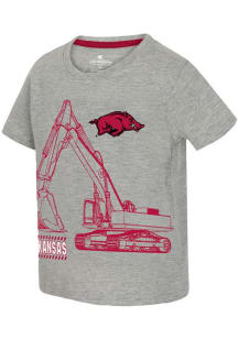 Colosseum Arkansas Razorbacks Toddler Cardinal Excavator Short Sleeve T-Shirt