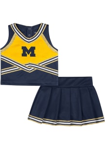 Colosseum Michigan Wolverines Toddler Girls Blue Lollipop Park Sets Cheer