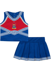 Colosseum Kansas Jayhawks Toddler Girls Blue Lollipop Park Sets Cheer