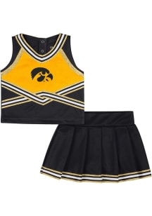 Colosseum Iowa Hawkeyes Toddler Girls Black Lollipop Park Sets Cheer