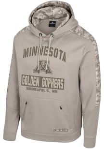 Colosseum Minnesota Golden Gophers Mens Tan OHT Battalion Hood