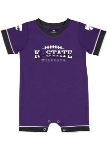 Colosseum K-State Wildcats Baby Purple Candy Kingdom Short Sleeve One Piece