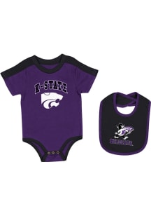 Colosseum K-State Wildcats Baby  Encore Set One Piece with Bib