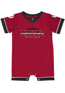 Colosseum Indiana Hoosiers Baby Cardinal Candy Kingdom Short Sleeve One Piece