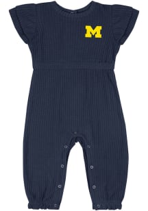Colosseum Michigan Wolverines Baby Blue Beautopia Short Sleeve One Piece