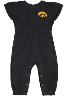 Colosseum Iowa Hawkeyes Baby Black Beautopia Short Sleeve One Piece