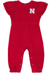 Colosseum Nebraska Cornhuskers Baby Red Beautopia Short Sleeve One Piece