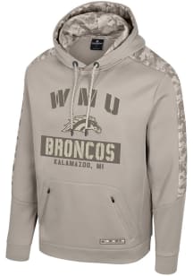 Colosseum Western Michigan Broncos Mens Tan OHT Battalion Hood