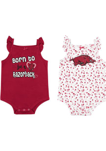 Colosseum Arkansas Razorbacks Baby Cardinal Hopper 2pk Set One Piece