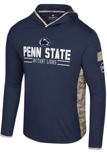 Colosseum Penn State Nittany Lions Mens Navy Blue OHT Company Hood