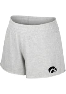 Colosseum Iowa Hawkeyes Womens Grey Featherington Shorts