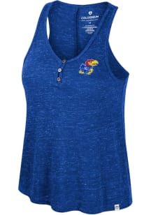 Colosseum Kansas Jayhawks Womens Blue Prudence Tank Top