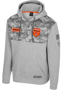 Colosseum Oklahoma State Cowboys Mens Grey OHT Platoon Long Sleeve Hoodie