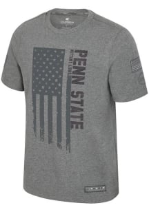 Colosseum Penn State Nittany Lions Grey OHT Active Duty Short Sleeve T Shirt