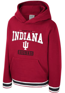 Colosseum Indiana Hoosiers Youth Cardinal George Long Sleeve Hoodie