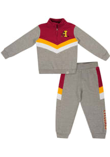 Colosseum Iowa State Cyclones Toddler Cardinal Clarence Set Top and Bottom